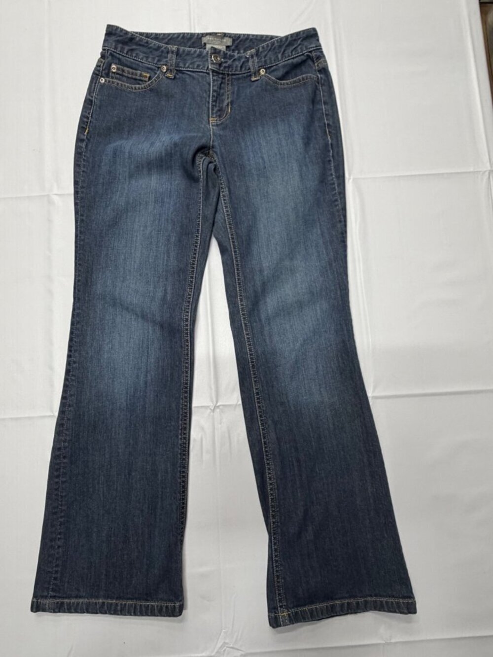 Ann Taylor Petites Jeans size 4P Curvy Fit med wash bootcut stretch